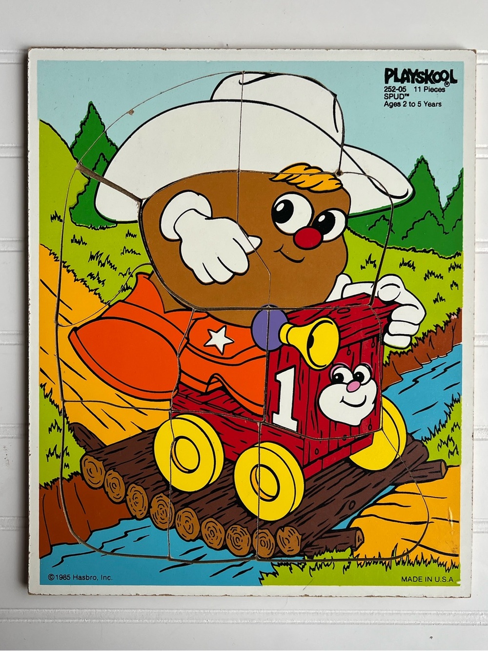 Playskool Vintage 1985 Hasbro 11PC Wood Puzzle Mr. Potato Head